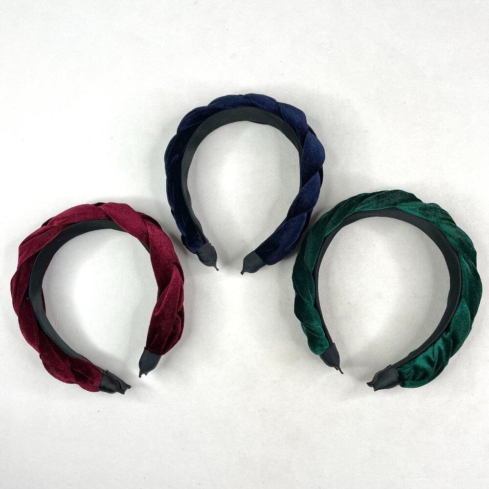Set of 3 Large Braided Headbands